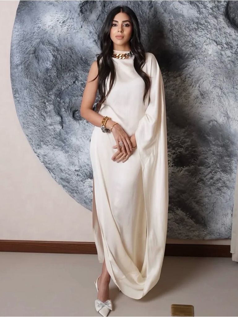 Stella Mccartney H&M Satin Cape Dress